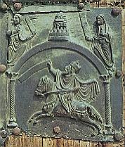 Salomón a caballo en San Zeno (Verona)
