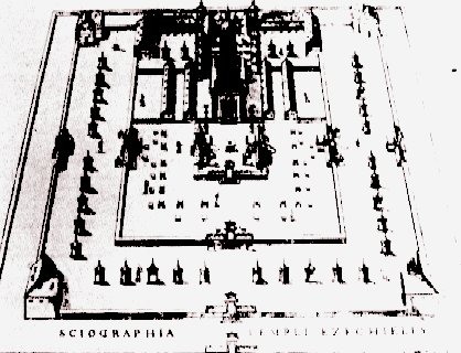 Templo de Ezequiel, según M. Hafenreffer (1613)