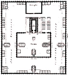 Planta del Templo de Ezequiel según J. Coccejus