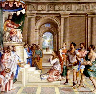 Francesco da Urbino: «Solomon's trial»